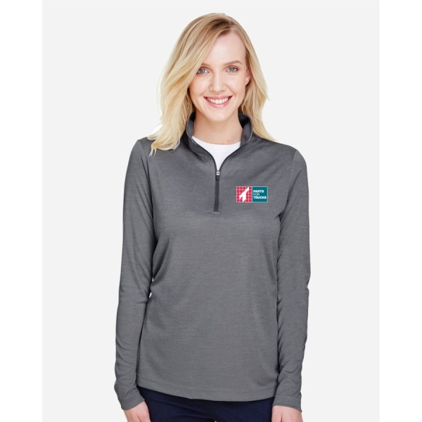 Ladies Heather Performance 1/4 Zip